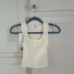 Monday Swimwear Active Tash Tank Ivory